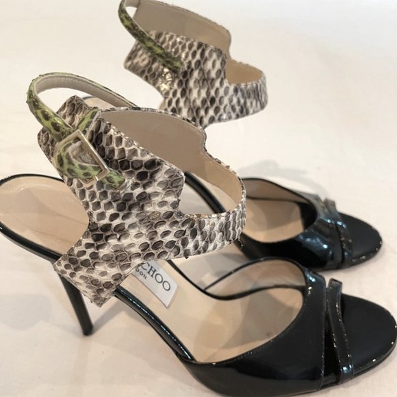 Jimmy Choo Snakeskin Heels - Picture 1 of 5